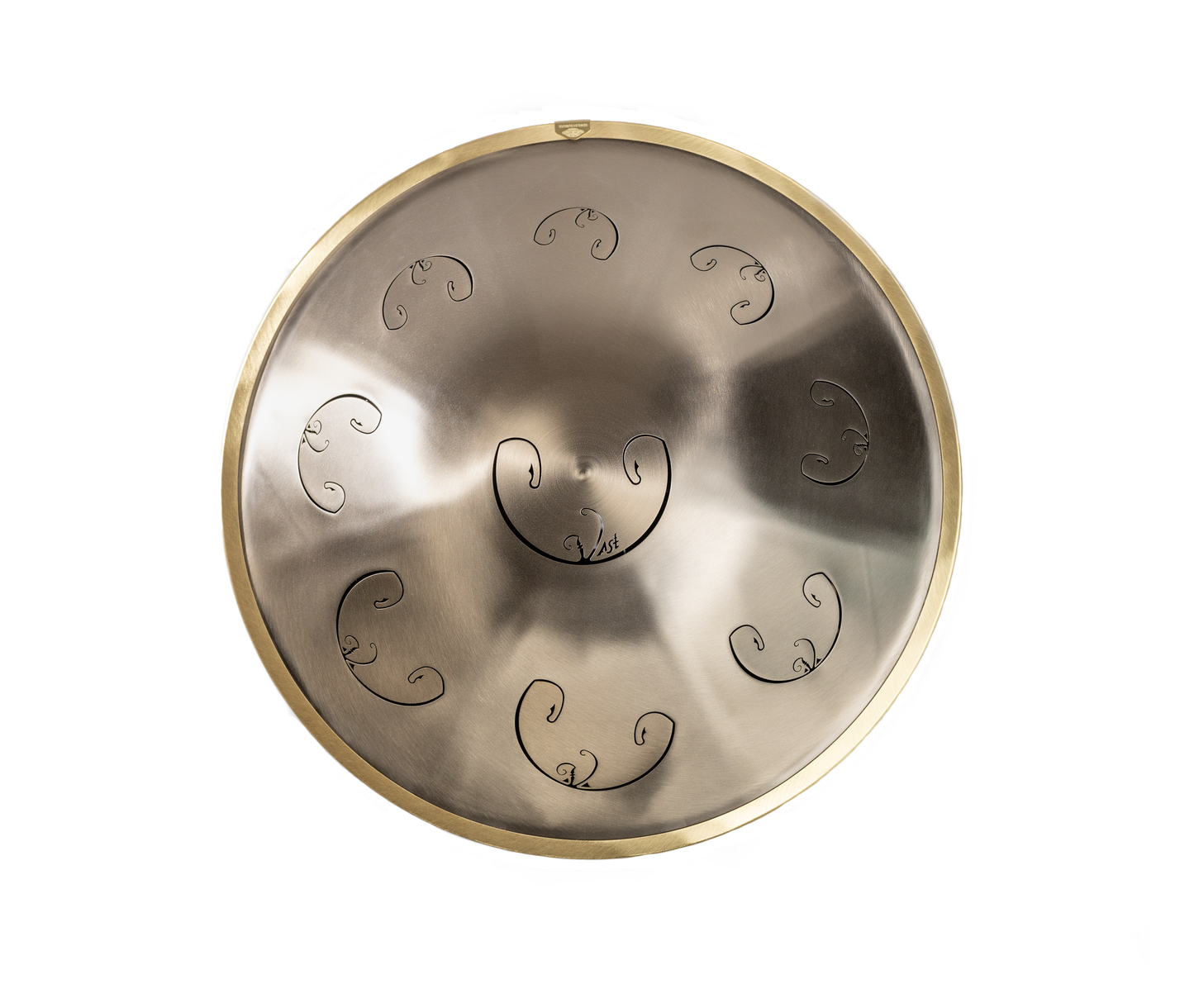 Rav Vast gold drum, tongue drum, drum tongues, steel tongue drum handpan