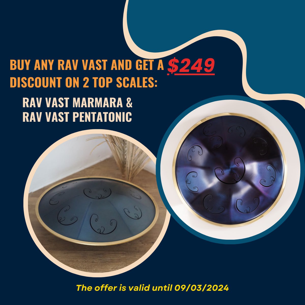 Rav Vast drum, tongue drum, drum tongues, steel tongue drum handpan